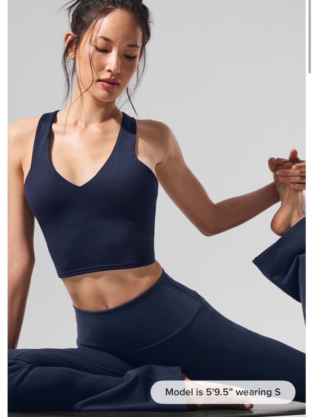 ALO Airbrush Real Bra Tank - Navy